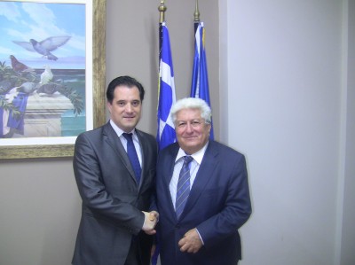 Συνάντηση του Υπουργού Υγείας, κ. Άδωνι Γεωργιάδη, με τον δήμαρχο Παπάγου- Χολαργού.
